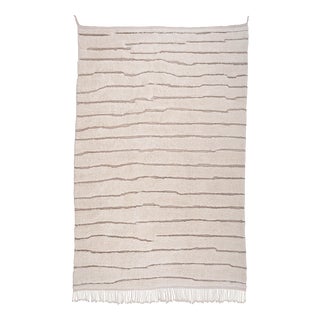 Large Hand-Knotted Wool Rug by Azele Studio For Sale