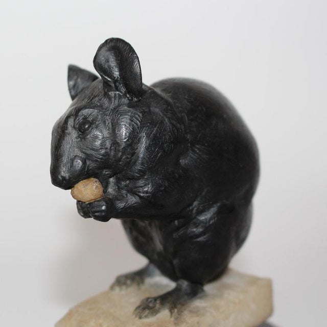 Charles Valton, Mouse, 1890s, Alabaster For Sale - Image 6 of 9