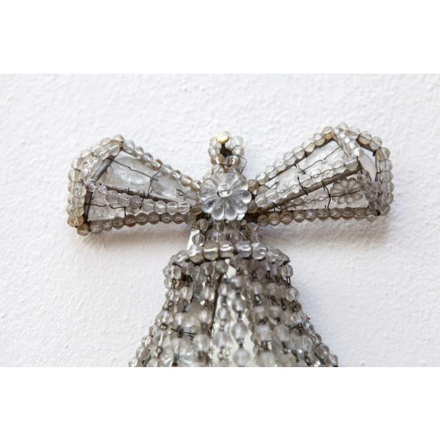 1920s French Crystal Sconces, 1920s, Set of 2 For Sale - Image 5 of 10