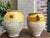 French Provincial Pair Antique Provincial French Yellow Glazed Pottery Confit Pot Urn Vase Vessel For Sale - Image 3 of 13