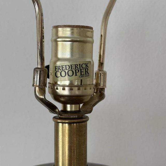 Vintage Frederick Cooper Urn Style Lamp With Floral and Butterfly Design For Sale - Image 9 of 11