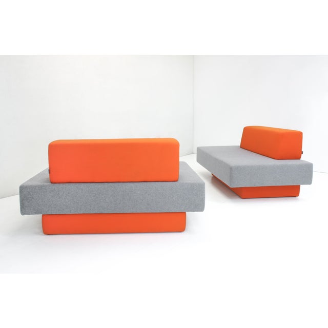 Early 21st Century Modular Glyder 135 Bench Sofas by Avl for Lensvelt, 2010s, Set of 2 For Sale - Image 5 of 15