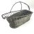Vintage Handmade Woven Silverplate Wine Bottle Basket For Sale - Image 11 of 11