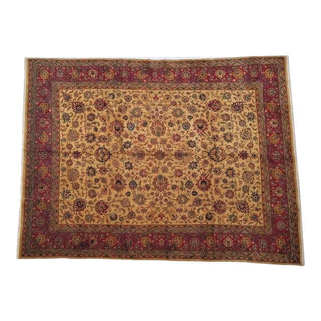 1960s Vintage Persian Tabriz Rug For Sale