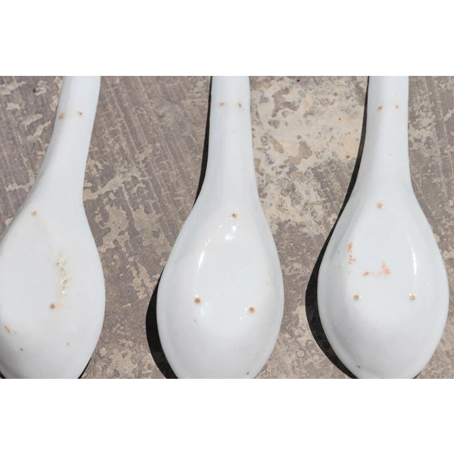 1910s Chinese Porcelain Spoons, Republic Period - Set of 5 For Sale - Image 11 of 13