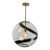 Vintage Large Murano Glass Ball Pendant For Sale
