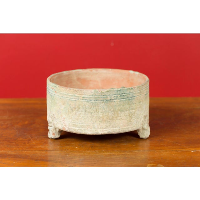 202 BC-200 AD Chinese Han Dynasty Raised on Petite Feet Incense Burner For Sale In New York - Image 6 of 13