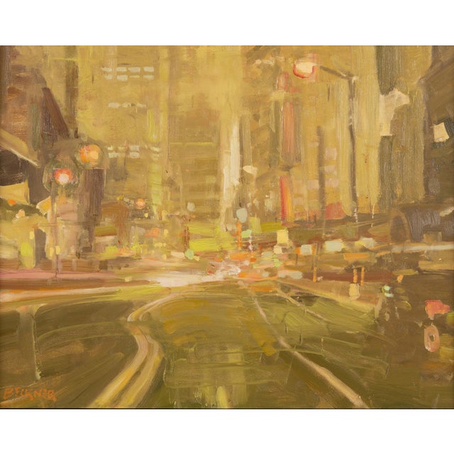 Early 21st Century Sublimation by Jim Beckner | Oil on Canvas Board abstract representation of form and color For Sale - Image 5 of 5