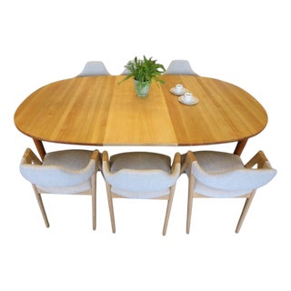 Vintage Oval Dining Table in Oak from Brdr. Andersen, 1960s For Sale