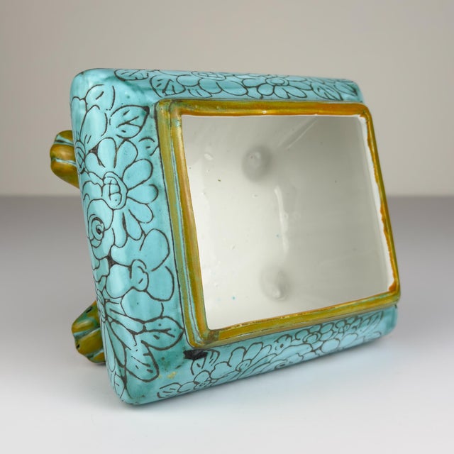 Vintage Ceramic Jewelry Box by Maioliche d'Arte Cordivani for Ascoli Piceno, Italy, 1970s For Sale - Image 11 of 18