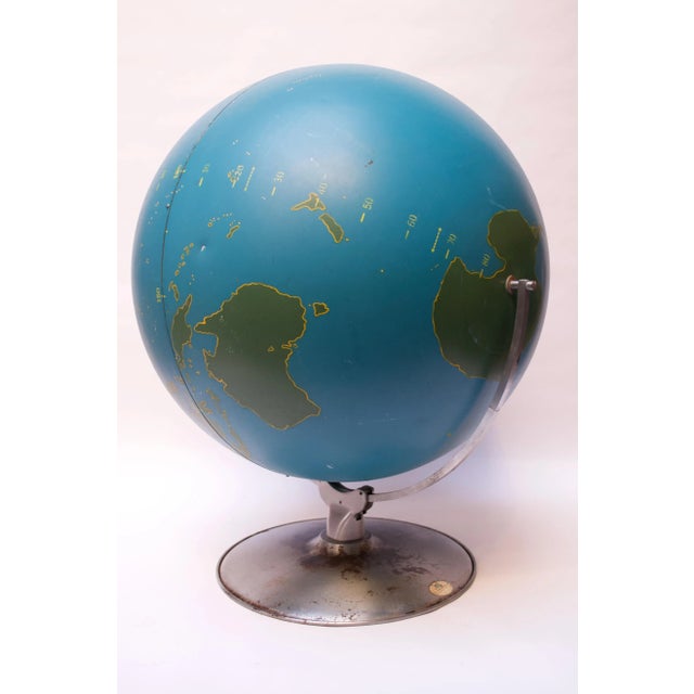 Industrial Large-Scale Vintage Military Globe / Activity Globe by a.j. Nystrom For Sale - Image 3 of 13