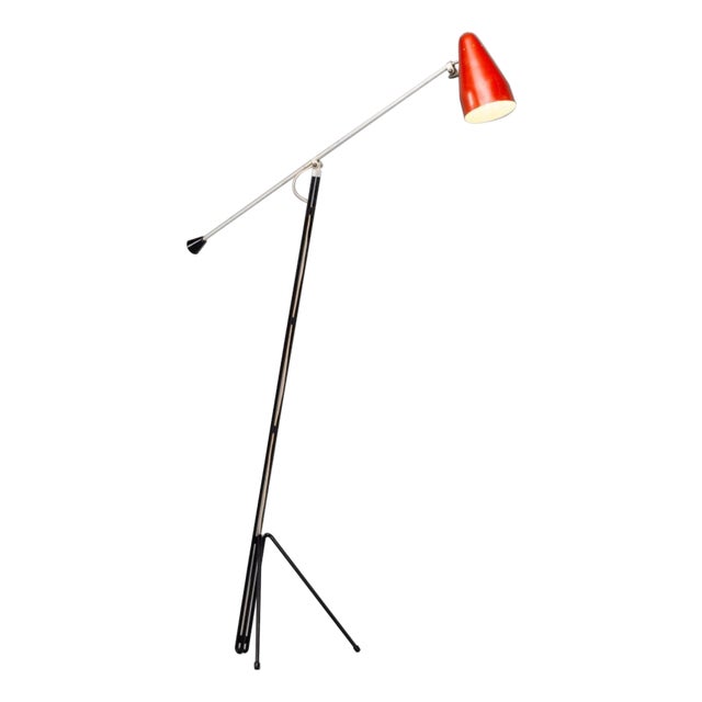 Model 6320 Floor Lamp by Wim Rietveld for Gispen, Netherlands, 1953 For Sale