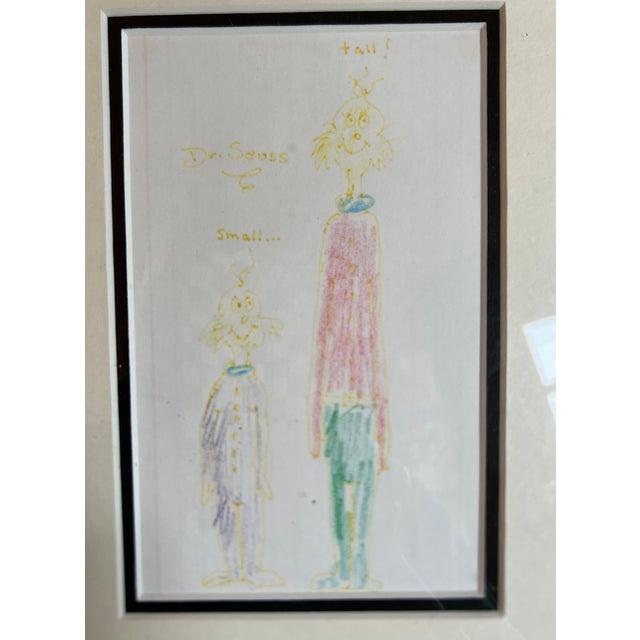 Theodor Seuss Geisel Original Artwork "Dr. Seuss Small... Tall!" For Sale - Image 13 of 13