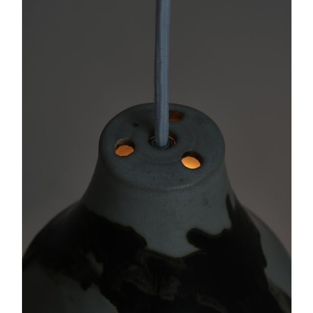 Danish Stoneware Light Glazing and Earth Colors Lamps by Kaare Klint attributed to Søholm, 1960s, Set of 2 For Sale - Image 12 of 16