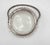 Murano Glass Basket with Silver-Toned Frame & Hobnail Design, Italy For Sale - Image 3 of 5