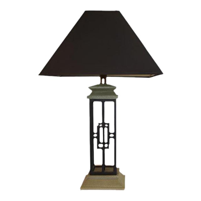 Large Arts and Crafts Style Table Lamp For Sale