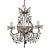 Forrest Green Murano Drops Beaded Chandelier Crystal Swags C 1920 French For Sale