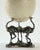 1980s Vintage Ceramic Decorative Faux Ostrich Egg on Pewter Stand For Sale In Atlanta - Image 6 of 9