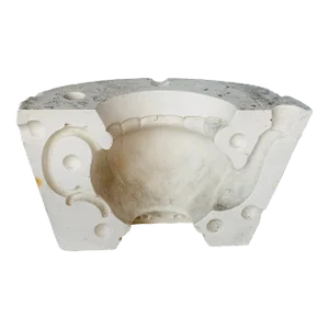 Antique English Teapot Plaster Mold, Early 20th Century