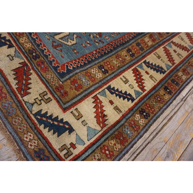 Mid 19th Century Caucasian Shirvan Carpet ( 3' x 9' - 91 x 274 ) For Sale - Image 10 of 12