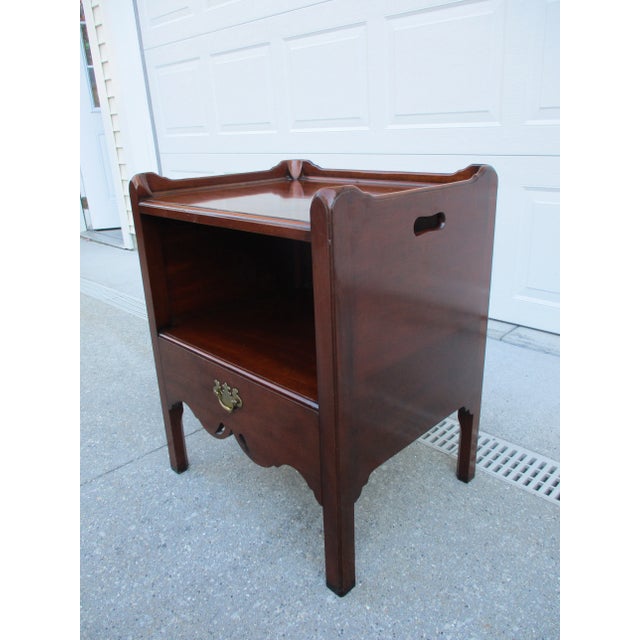 Georgian Mahogany Bedside Table or Nightstand For Sale - Image 6 of 10