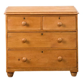 19th Century Two Over Two Victorian Pine Chest For Sale
