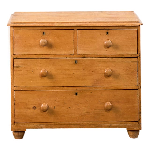 19th Century Two Over Two Victorian Pine Chest For Sale