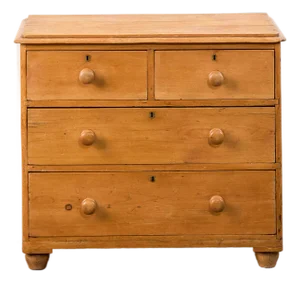 19th Century Two Over Two Victorian Pine Chest