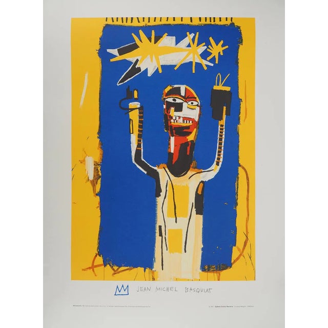 Jean-Michel Basquiat, Welcome Sign (Welcoming Jeers), 1997, Lithograph For Sale