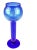Glass Vintage Cobalt Blue Glass Vase or Candle Holder For Sale - Image 7 of 7
