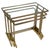 Transparent Set of MCM Solid Brass Faux Bamboo Glass Top Nesting Side End Tables Stands For Sale - Image 8 of 15