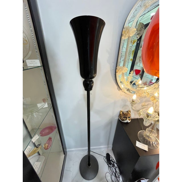 Glass Anni Trenta Murano Glass Floor Lamp by Venini For Sale - Image 7 of 7