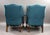 Wood Antique Wing Back Lounge Chairs, 1920s, Set of 2 For Sale - Image 7 of 9