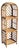 1980s Bamboo and Cane Etagere Shelf For Sale
