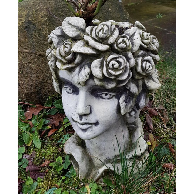 Vintage Planter Head For Sale - Image 4 of 5