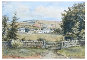 William Heatlie, Landscape, Watercolor on Paper, 1887