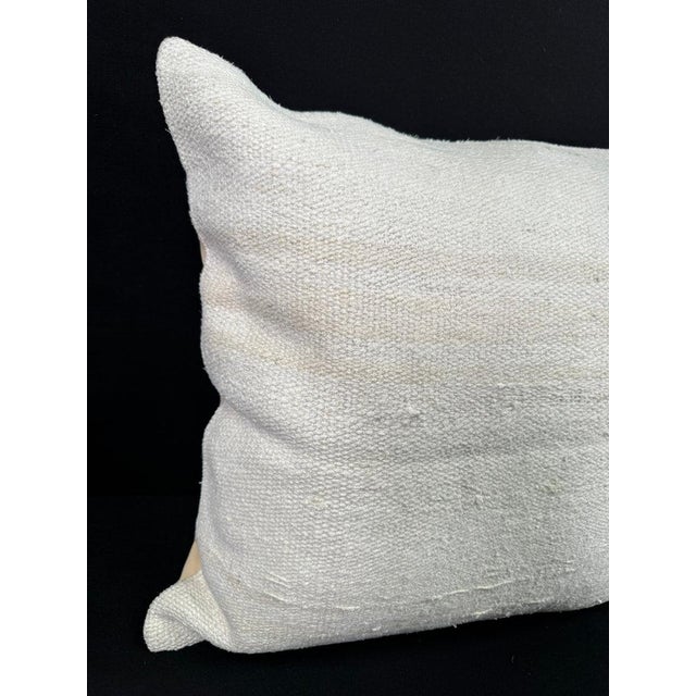 Turkish Hemp Pillow Cushion Natural Beige Pillow Cushion Cover 24"x24" #30379 Enhance your home decor with our Kilim...