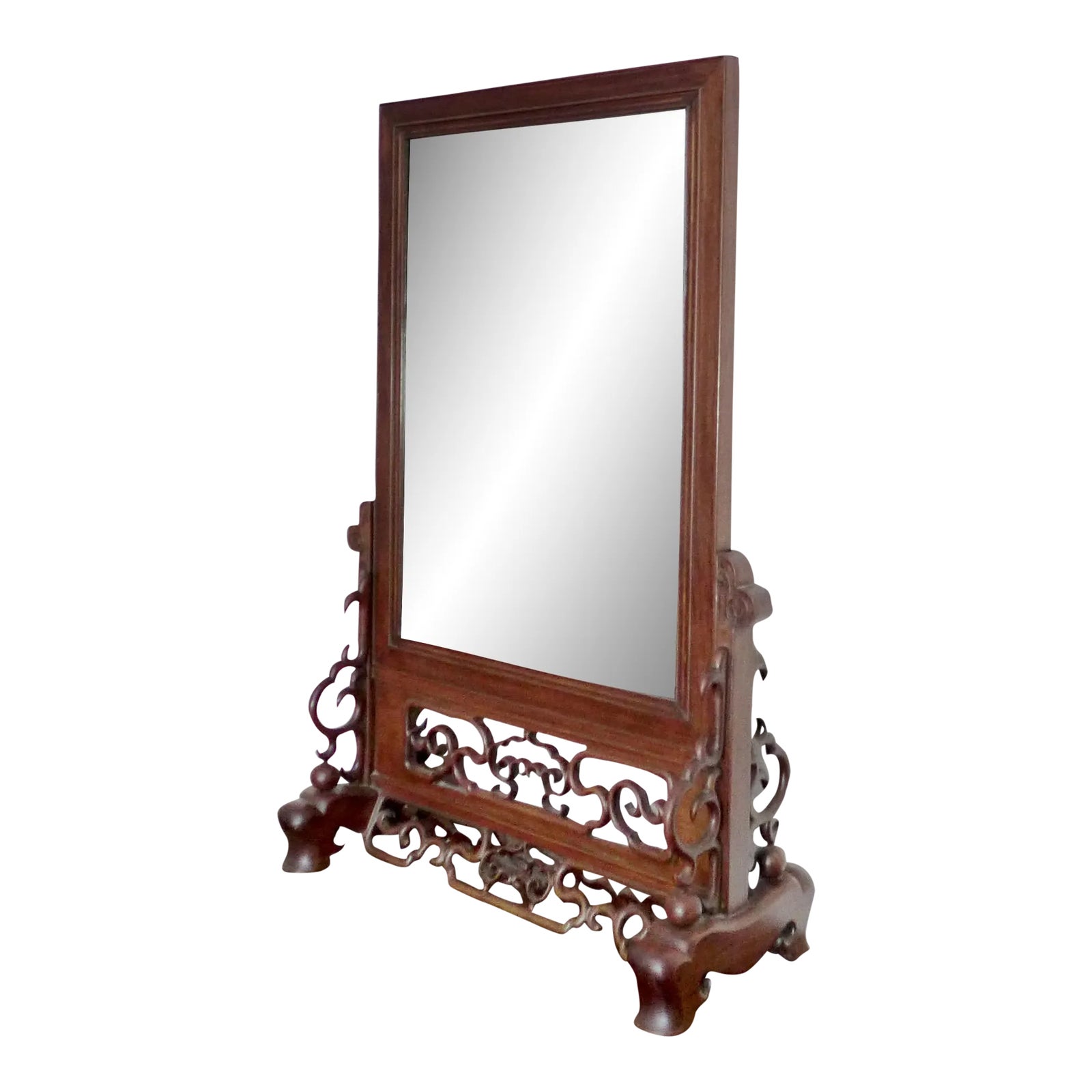 送料無料】Antique Stand Door Mirror / BR 送料無料】Antique Stand