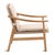 Contemporary Marcella Teak Frame Outdoor Accent Chair For Sale - Image 3 of 7