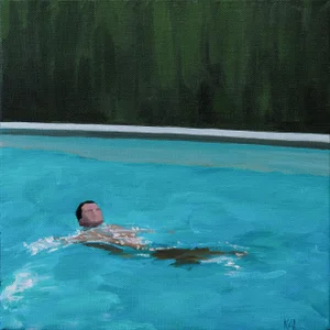 Single Swimmer No. 2 Original Painting by Kory Alexander