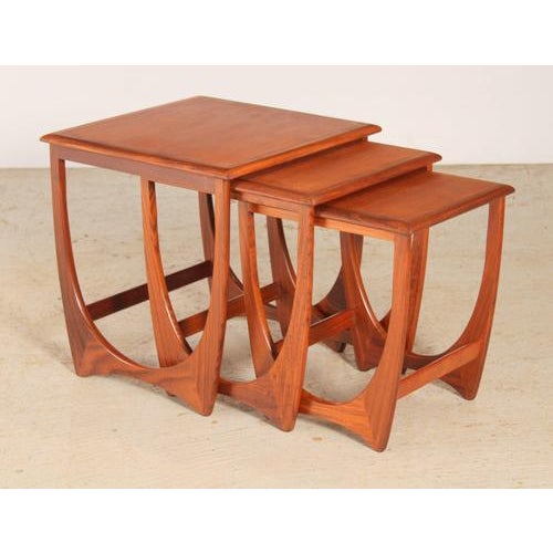 Mid-Century Astro Nesting Tables in Teak from G-Plan, 1960s, Set of 3 For Sale - Image 13 of 13