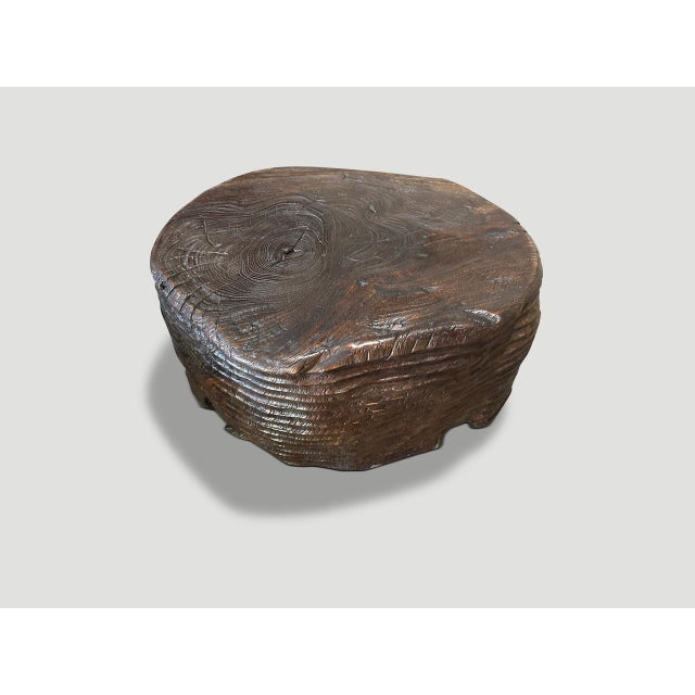 Andrianna Shamaris Magnificent Century Old Teak Wood Coffee Table For Sale - Image 4 of 6
