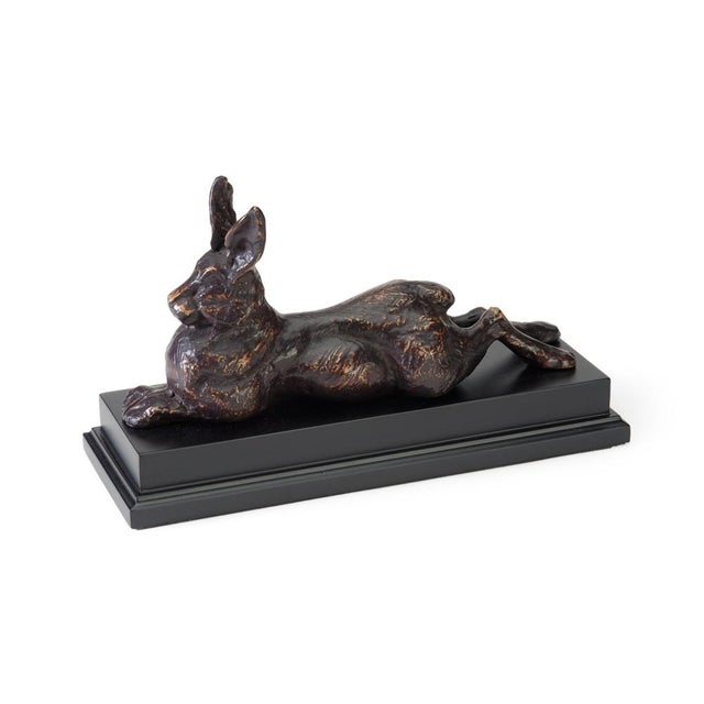 Wildwood Wildwood Bronze Finish Rabbit Accent For Sale - Image 4 of 4