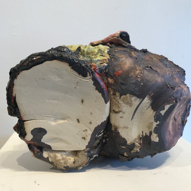 Greige Lynn Basa Abstract Contemporary Sculpture For Sale - Image 8 of 8