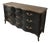 Professionally Restored Vintage Dixie French Provincial Dresser in Dramatic Black For Sale