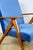 Vintage Blue Velvet VAR B-310 Chair in Dark Wood, 1960s For Sale - Image 10 of 11