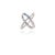 Multi Sapphire and Diamond Reversible Magic Ring 18k White Gold Size 7 For Sale