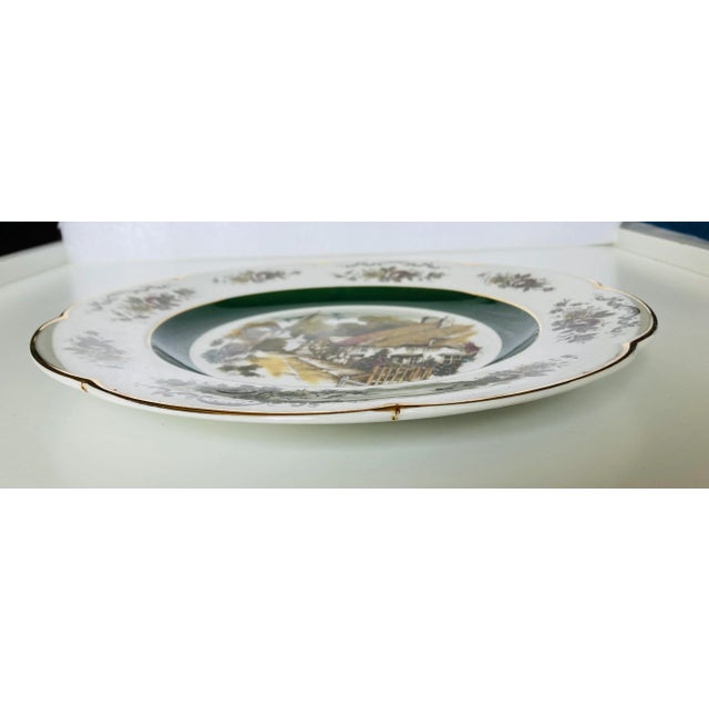 Vintage Ascot Service Plate by Wood and Sons England Decorative Wall Plate For Sale - Image 4 of 6