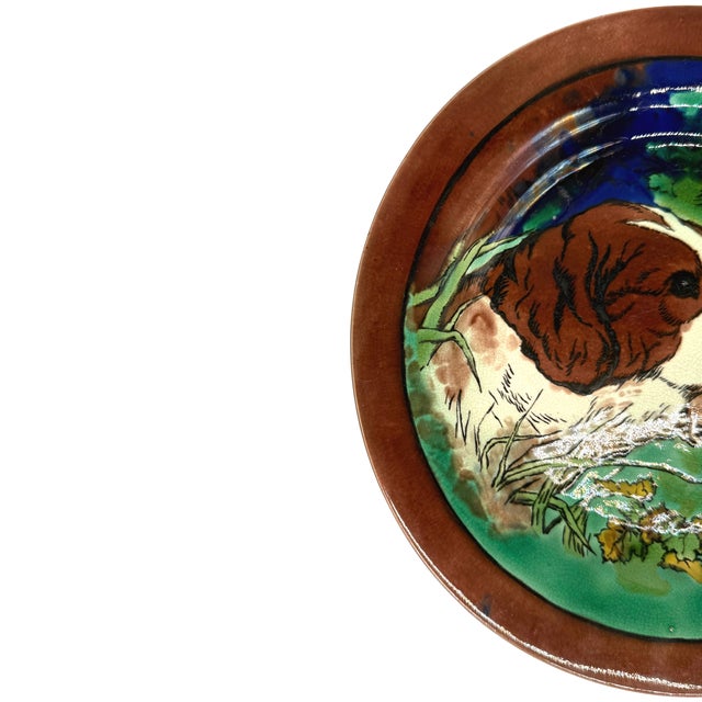 A Wedgwood Majolica Cabinet Plate, English, 1877, Designed for Wedgwood by General Henry Hope Crealock (British 1831--...