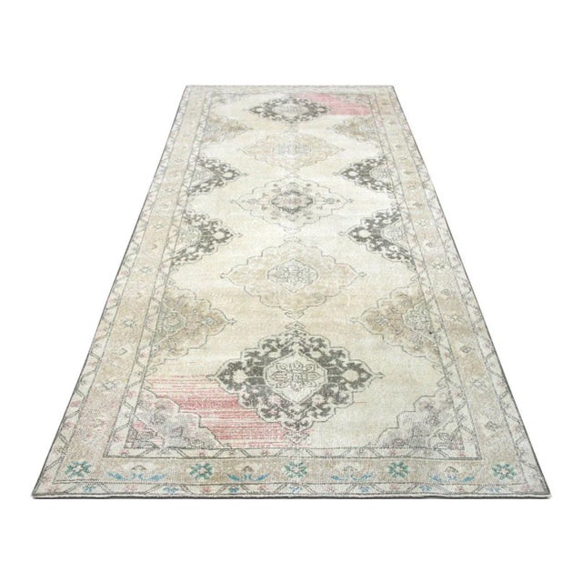 1960s 1960s Turkish Oushak Rug For Sale - Image 5 of 7